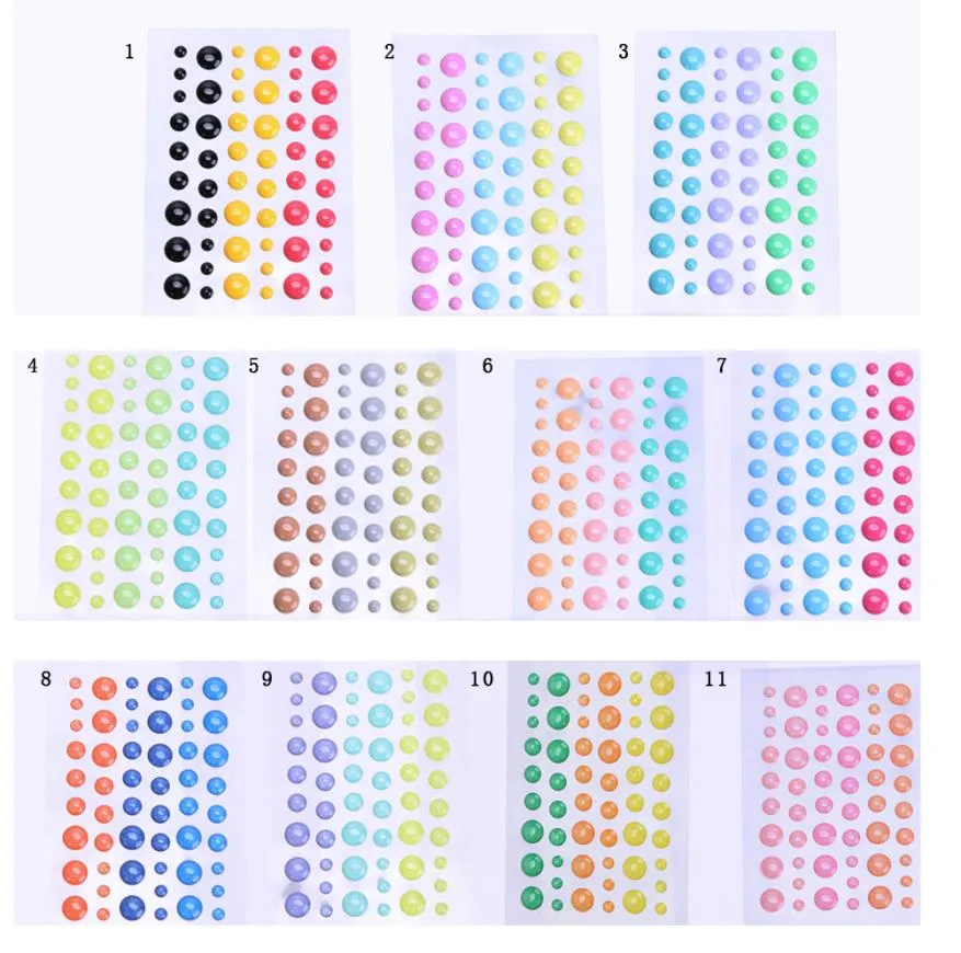 Embellishments For Scrapbooking Enamel Dot Sticker Resin Sticker Dot DIY Crafts Making Decoration Scrapbooking Tools6326880