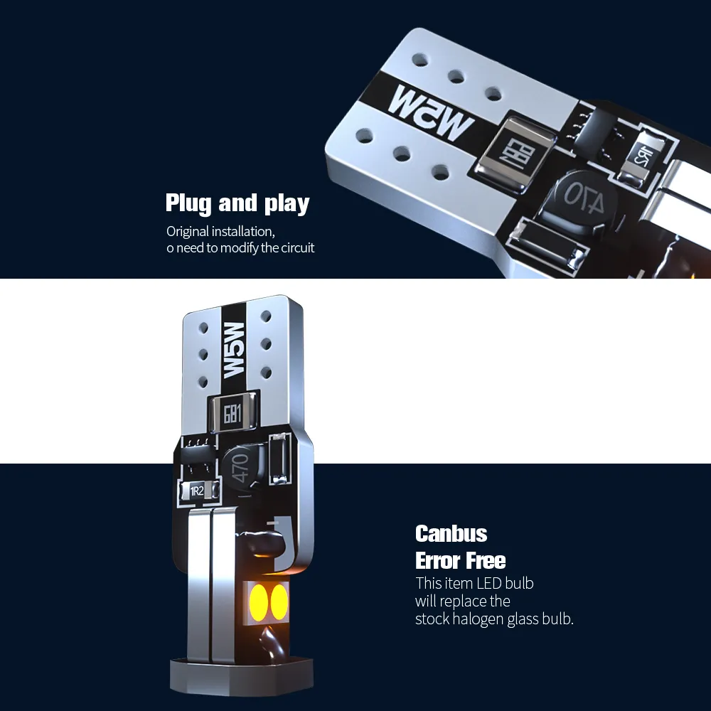 2PCS LED Plaque d'immatriculation Light CANBUS ACCESSOIRES POUR KIA CARENS 1 2 3 4 2000-2015 2004 2006 2007 2008 2009 2011 2012 2013