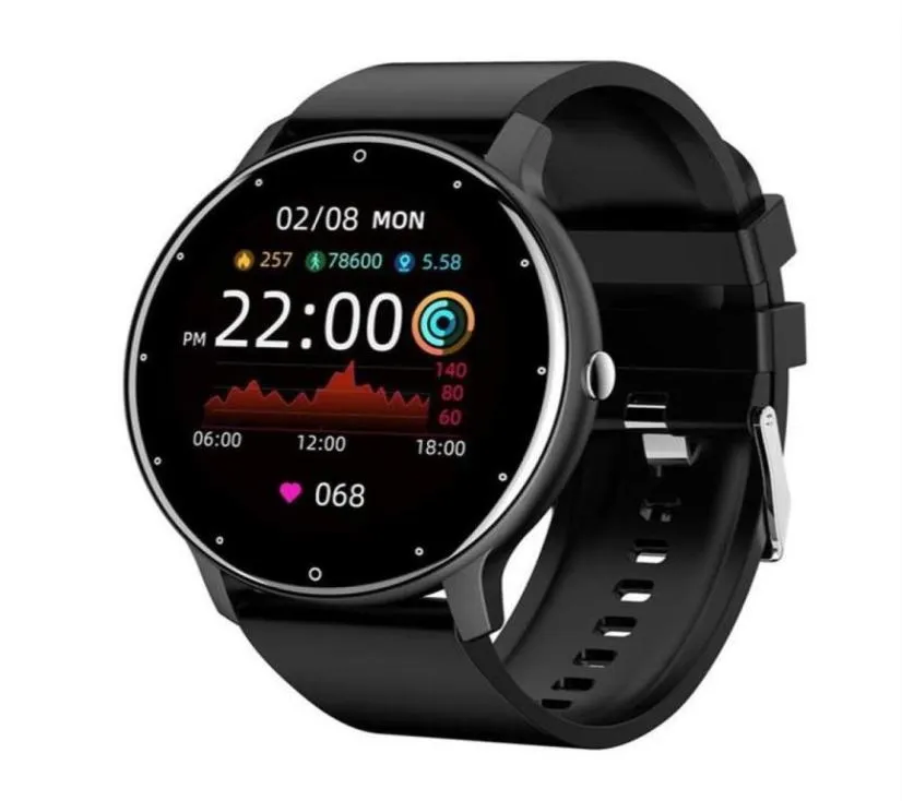 ZL02 Smart Watch Men Dames Waterdichte hartslag Fitnesstracker Sports smartwatch voor Apple Android Xiaomi Huawei Phone3394302T534876454