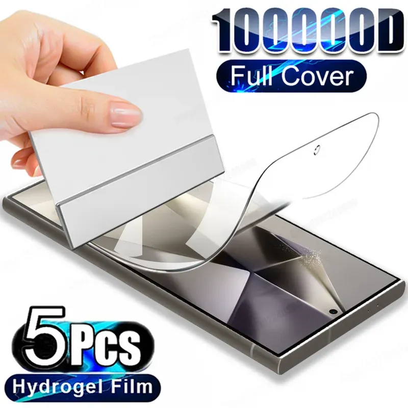 5pcs Hydrogelfilm für Samsung S24 Ultra S23 S22 S21 S20 Fe S10 S9 S8 Plus Screen Protector für Samsung Note 20 10 Plus 9 8 Film