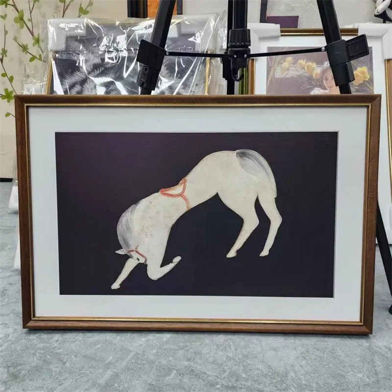 Animal Painting Distruzioni soggiorno Boutique Horse Tela Stamping Immagini vintage Abstract Art Decoration Home Mural