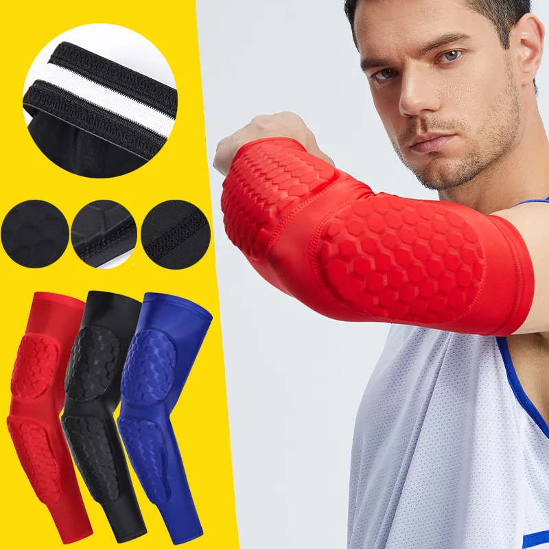 High-end Brand Basketball Arm Sleeve Breathable Football Safety Sport Elbow Pads