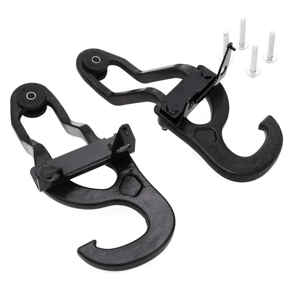 TEMSONE New Heavy Duty Front Car Front Forged Tow Hooks