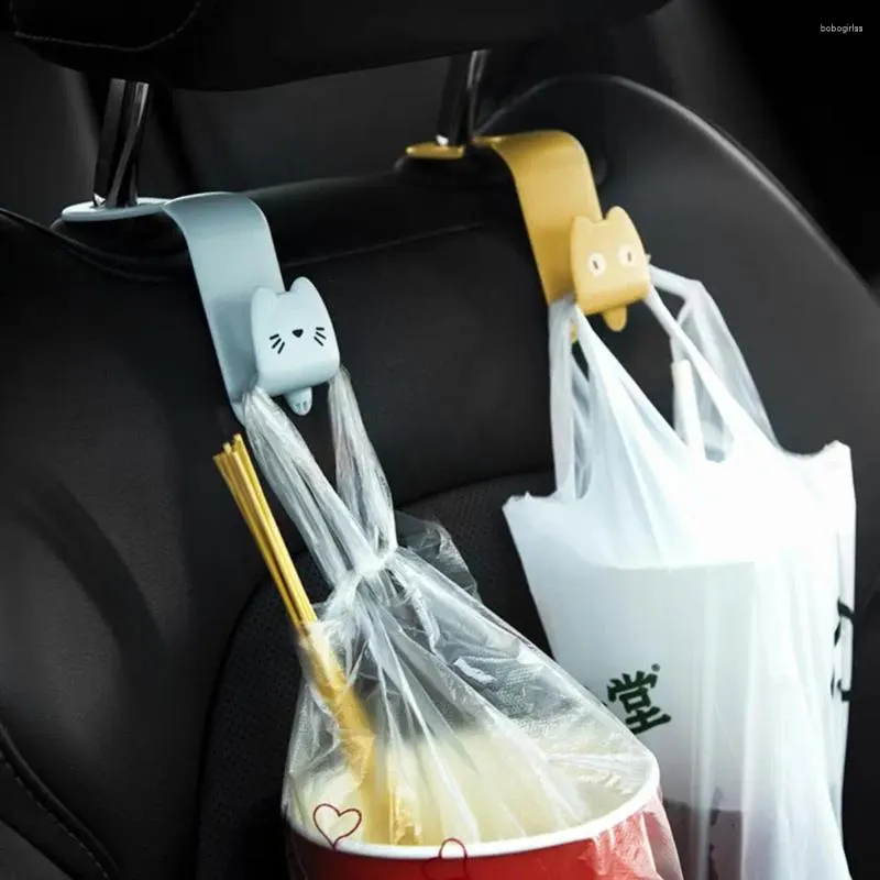 Krokar väskor kläder sundries hänger klipp bakom sittplats tillbehör bärbar enkel installation tecknad kreativ bil liten