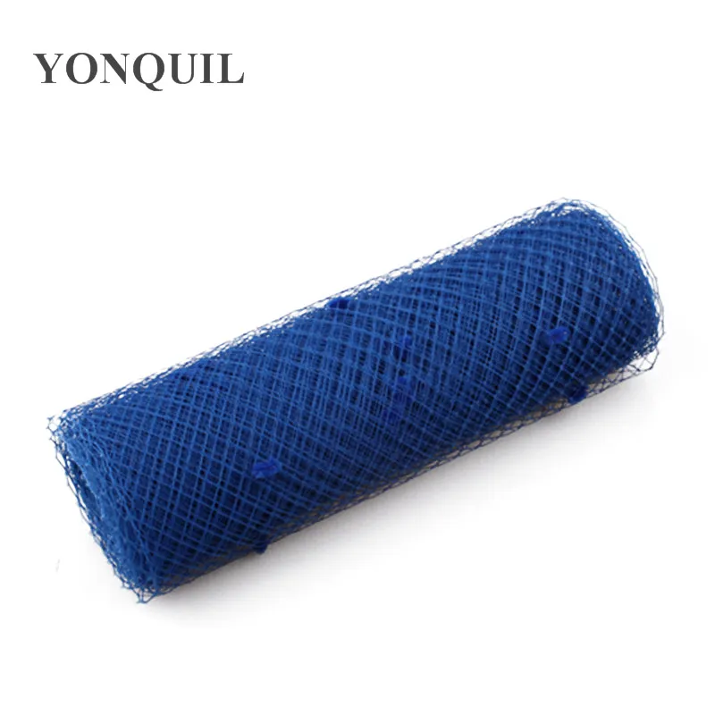 Bleu ou 22 couleurs Dot Veaux de cage à oiseaux 25 cm Largeur pour fascinateur Mesh DIY Hair Accessory Chap