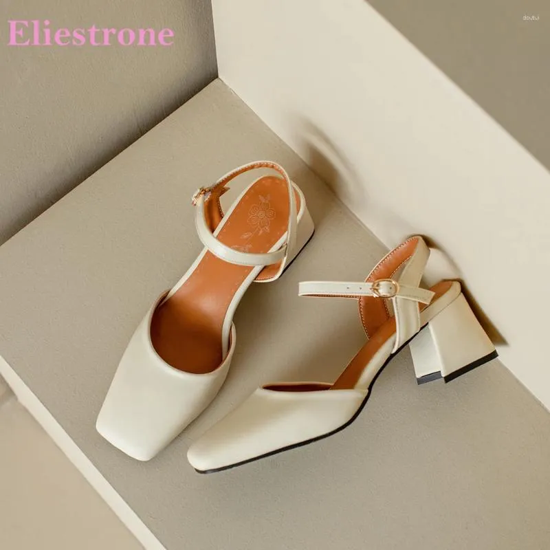 Sandals 2024 Summer Glamour Beige Pink Women High Chunky Heels Lady Party Shoes Plus Big Small Size 12 32 43 46 48