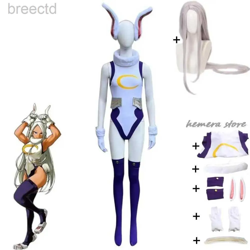 Costumes d'anime mha rabbit héros mirko cosplay costume sexy anime bnha rumi usagiyama miruko rôle jeu de jeux de jeu cosplay femmes 240411