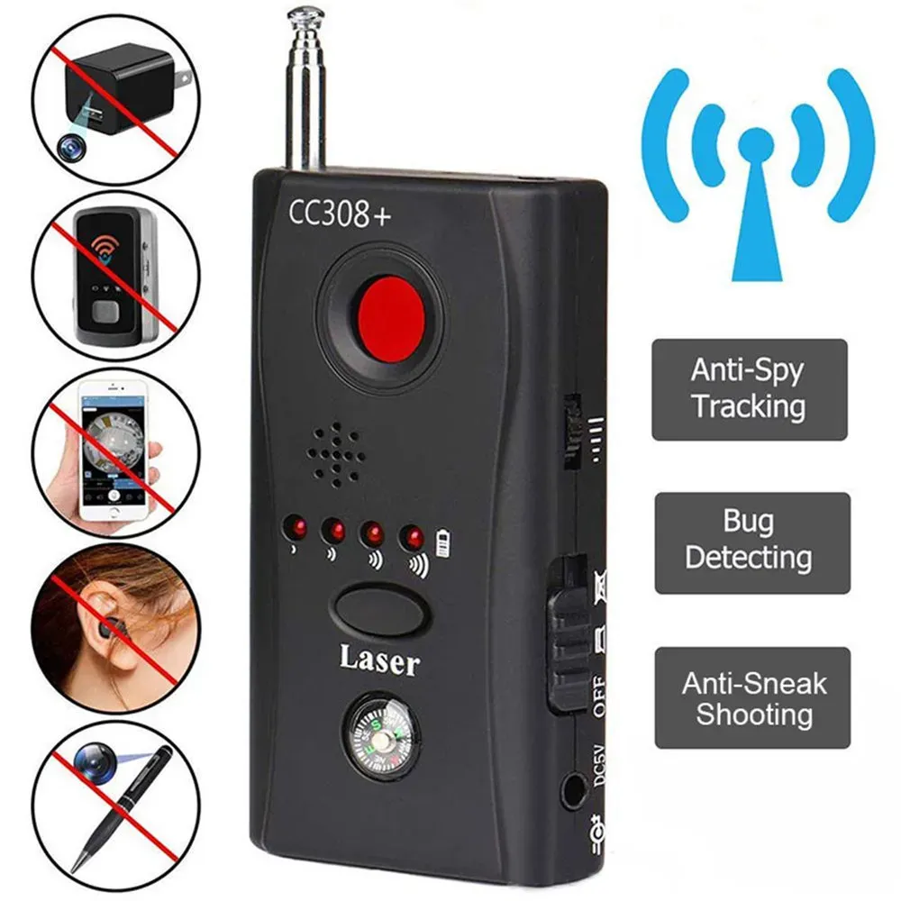 Dildos Wireless Camera Signal Detector multifonction CC308 + Radio Wave Signal Camera Detector Full Range WiFi RF GSM Device Finder