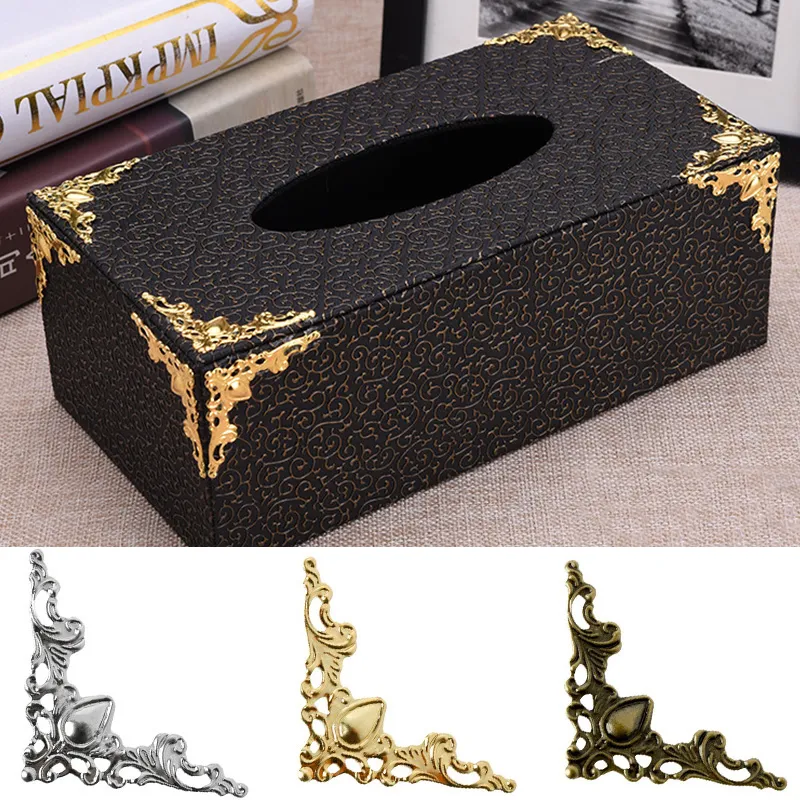 10pcs Antique Wooden Wine Box Decorative Corners Wall Cabinet Diagonal Wall Corner Living Room Background Wall Home Wallpaper