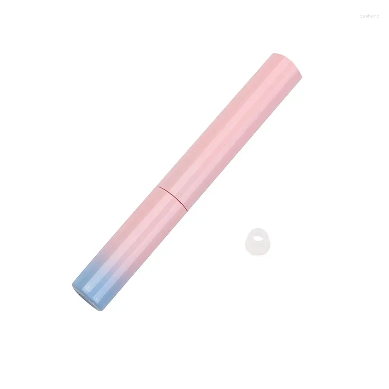 Garrafas de armazenamento 1pcs rosa Blugy de contêiner de plástico azul rosa Tubos de rímel vazios com tubos de pincel de cílios finos TUBO
