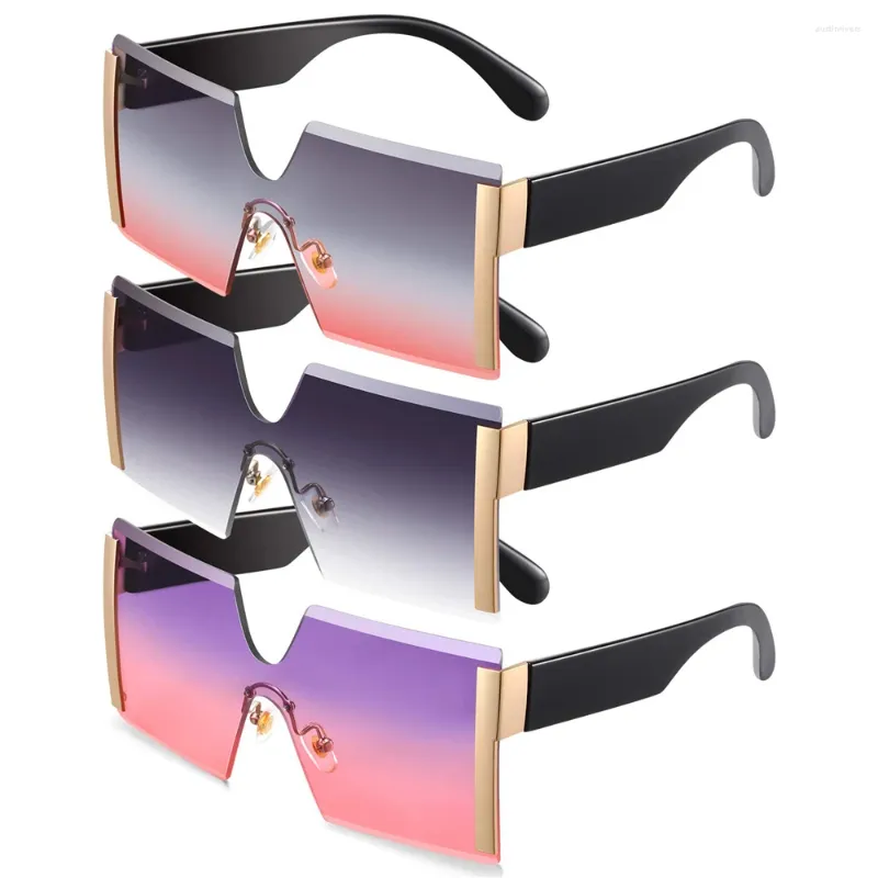Sunglasses Transparent UV400 Candy Color Oversized Square Sun Glasses Shades Travel Eyewear