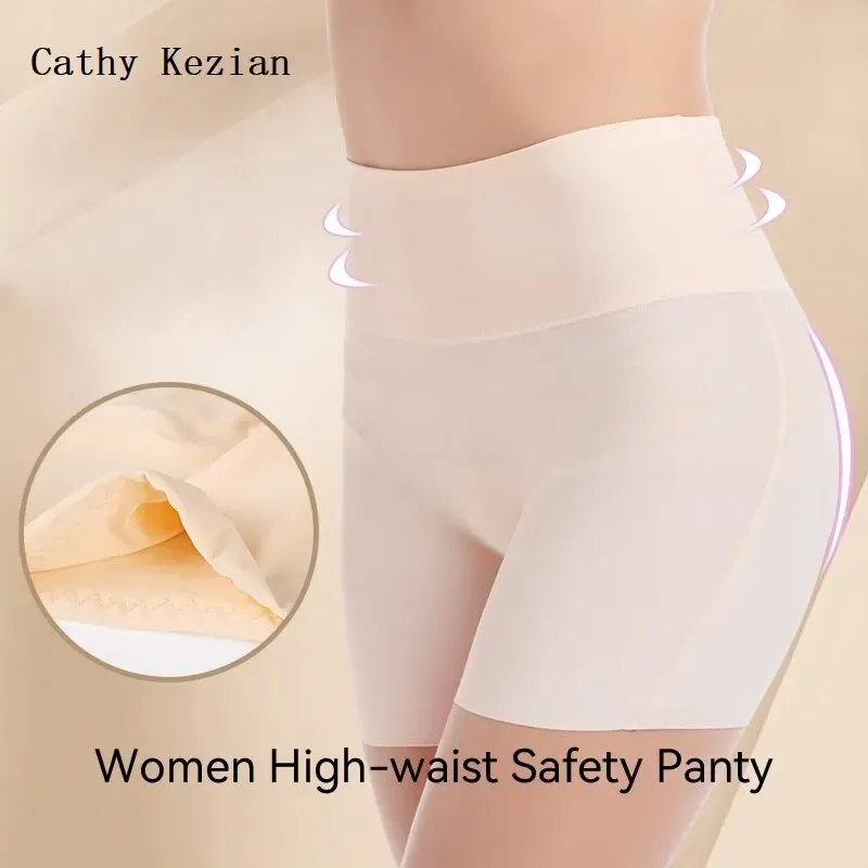 Bragas De Seguridad Para Mujer - Cintura Alta, Transpirables, Sin Costuras, Tela Ice Silk, Varios Colores