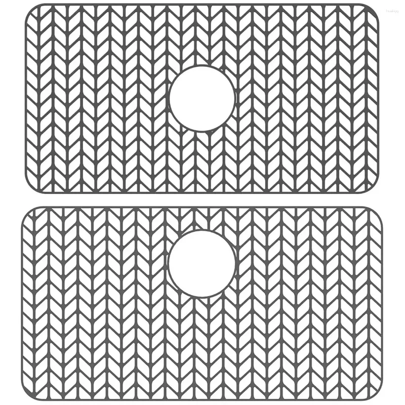 Столовые коврики Силиконовая раковина коврика термостойкость против скольжения дренажный центр