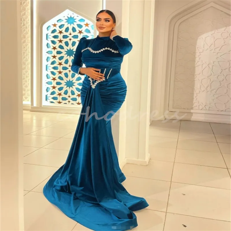 Teal Blue Velvet Long Sleeve Mermaid Prom Dress Plus Size Formal Evening Gown with Zipper Back from Dhgate Evening Dresses - price 139.69 Teal Blue Velvet Long Sleeve Mermaid Prom Dress Plus Size Formal Evening Gown with Zipper Back from Dhgate Evening Dresses - price 139.69