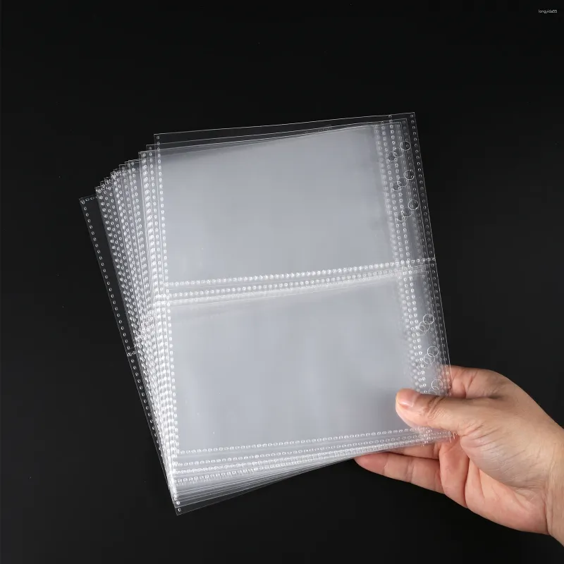 High Quality 10/30/50Pcs Clear Binder Refill 2/4Pockets Sleeves Toploader Pocards Notebook Diary Po Drawing Notepad