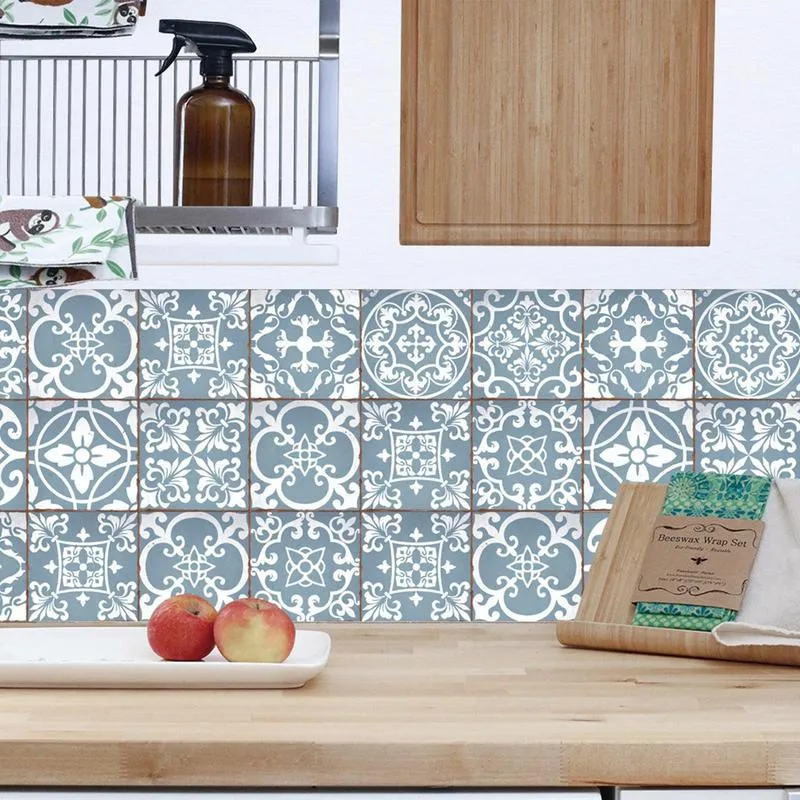 Waterproof Peel And Stick Floor Tile In Ancient Gray DIY Self Adhesive