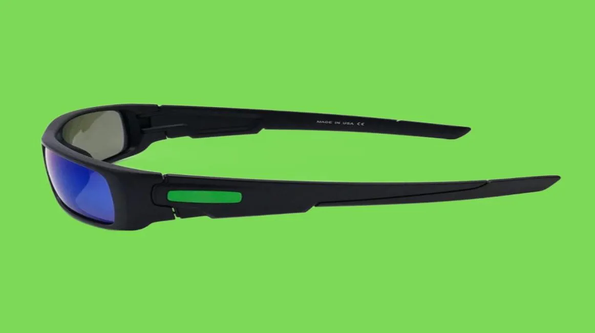 Wholesale-Free Shipping Designer OO9239 Crankshaft Polarized Sunglasses Fashion Outdoor Glasses Polished Black/ Jade Lens OK53588588