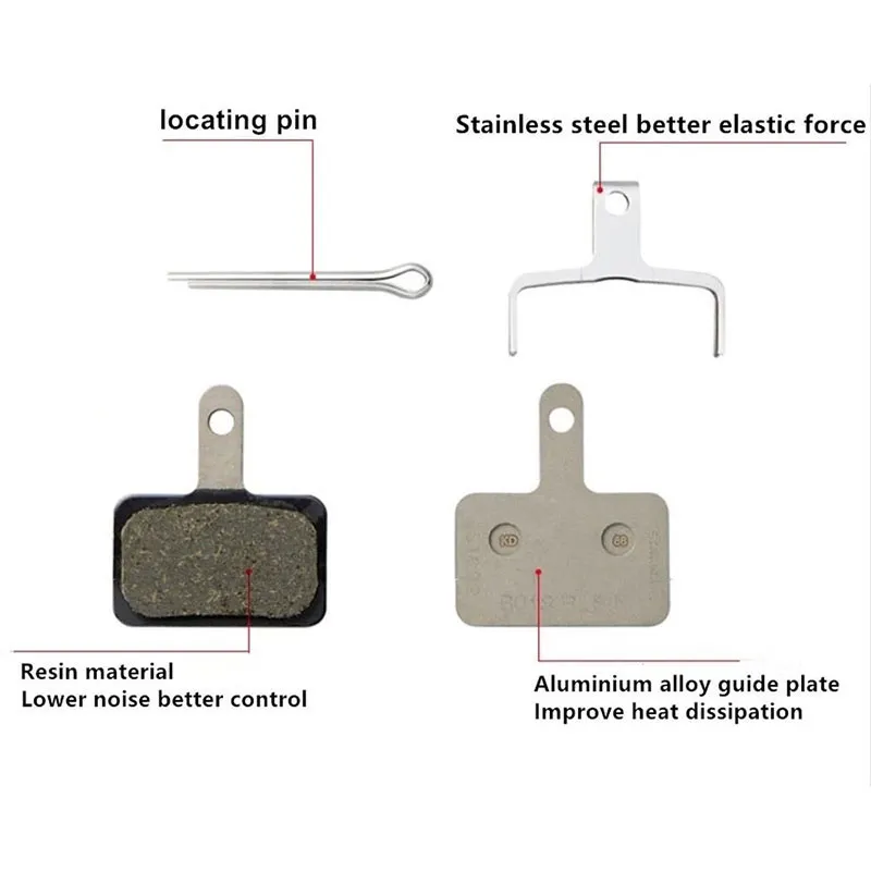 Shimano B05S 1/2/4 Çift Reçine Pad Bisiklet Disk Disk Fren Y!