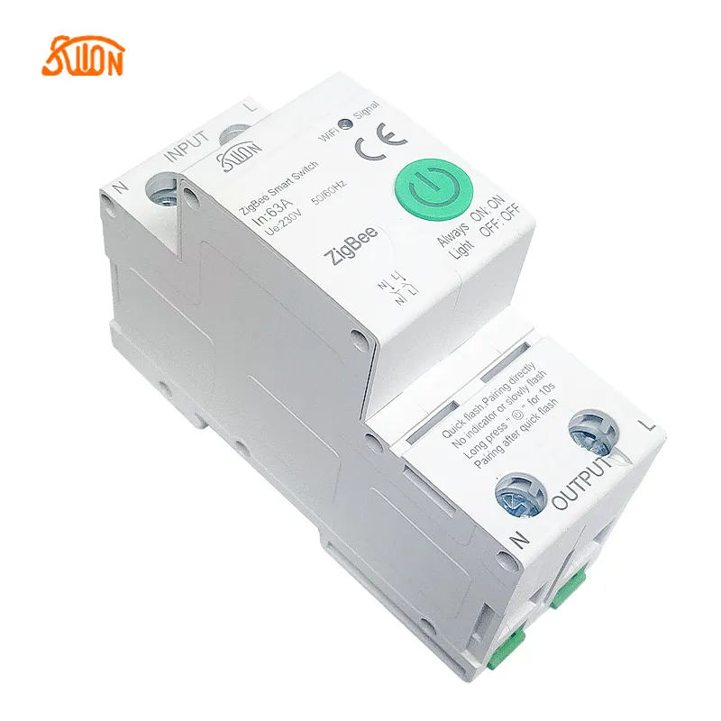 Fafeicy Smart DC Circuit Breaker – 2P, APP & Voice Control, WiFi, Safety Lock, DC10-100V, 63A, For Solar Systems & Home Appliances