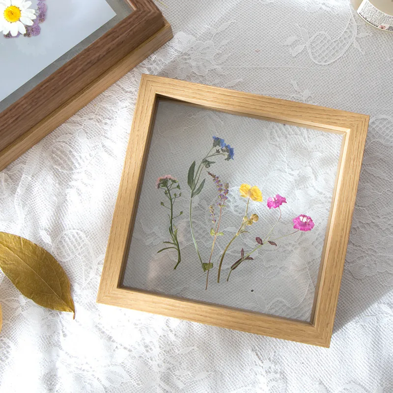 Creative Wood Double Glass Frame Specimen Flower... From Dh912603111 ...