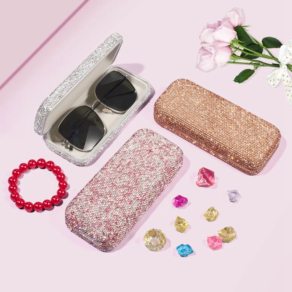 Crystal eyeglass case hotsell