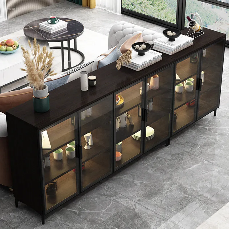 Save Big on Bulk Dining Sideboard Cabinet Contemporary Kitchen Sideboard  Modern Black Buffet Cabinet For Living Room, Hotel Storage Mirrored  Option
