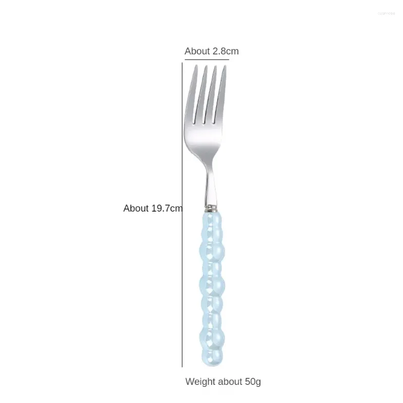 Forks Stainless Steel Fork Pearl Handle Anti-corrosion Smooth Touch Very Durable Tableware Steak Easy To Clean