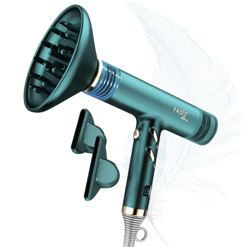 Séchoirs sèche-cheveux ioniques professionnels avec diffuseur 1600W séchoir à séchage rapide sèche-cheveux autonomes sèche-cheveux pour salon de voyage de voyage cadeau