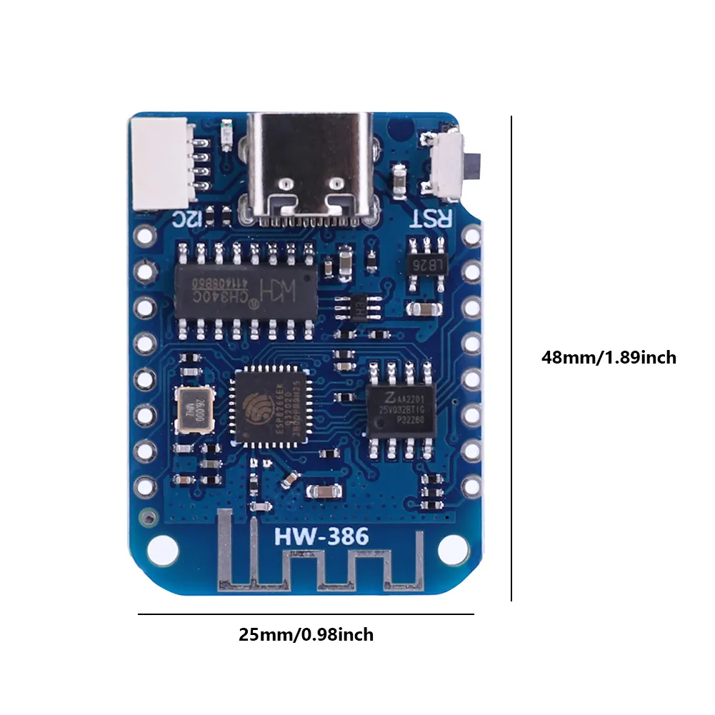 DHgate.com:1-6PCS Upgraded D1 Mini V4.0.0 Type-C USB Development Board ...