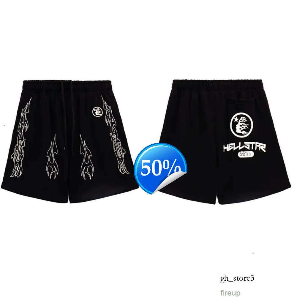 Hell Star Shorts Diseñador de ropa corta de moda corta playa Hellstar Br Mens Summer Versátiles Split Shorts Short Pants 218