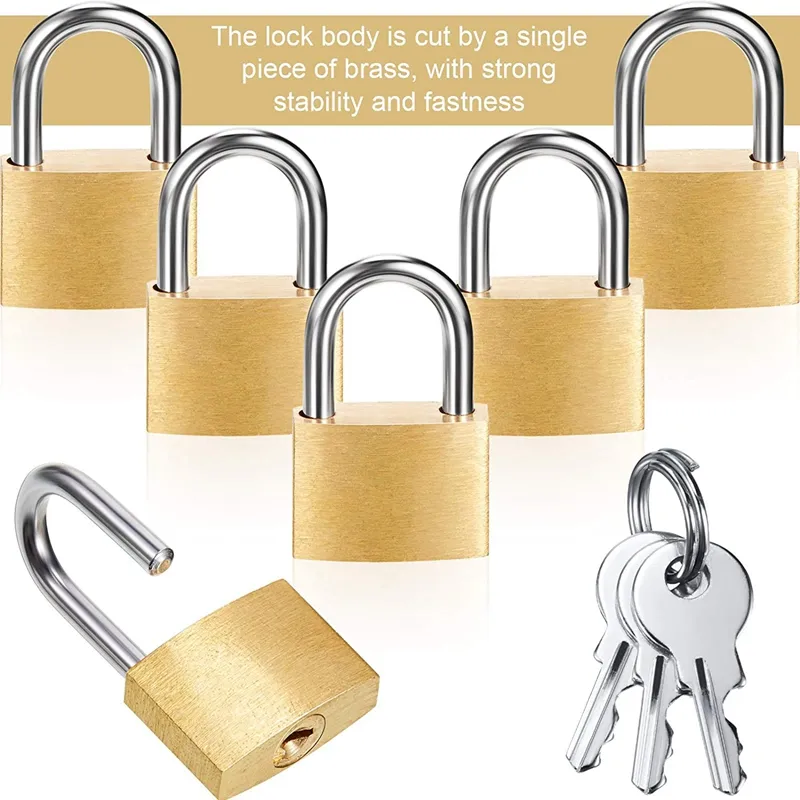 Small Plastic Padlock With 2 Keys - Colored Mini Lock For Suitcase, Diary, Backpack, Toolbox