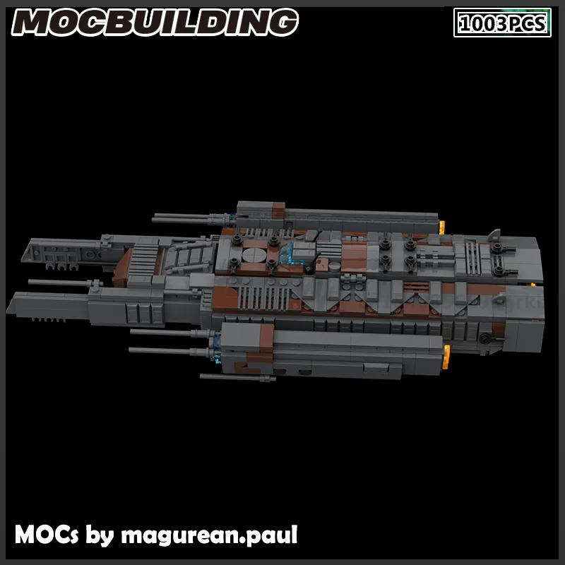 Spaceship MOC Build Block Freger Fregat Korvette Niszczyciel Model świąteczny prezent