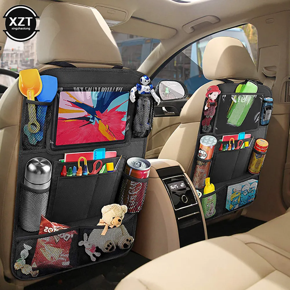 Car Seat Back Organizer With Touch Screen Tablet Holder And - View #10