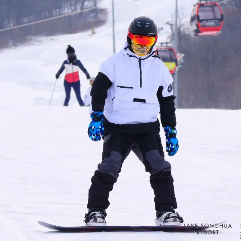 Ski Wear Thickened 3L Waterproof Snow Jacket&Pants Suit -Men's(Single Unit Available)