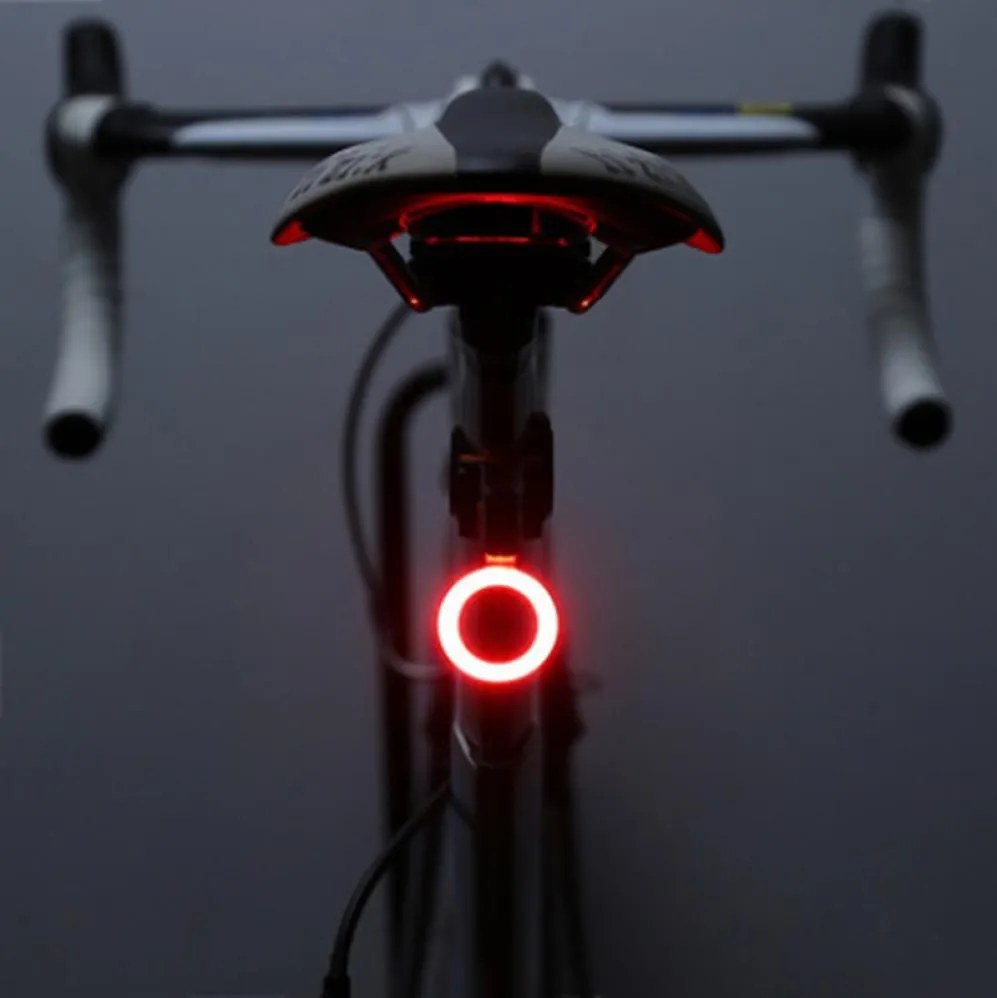 Bicycle Taillight 5 Modes LED USB Rechargeable Cycling Bike Rear Light QuickRelease warning lights Fits On Any Bike or Helmet2455622