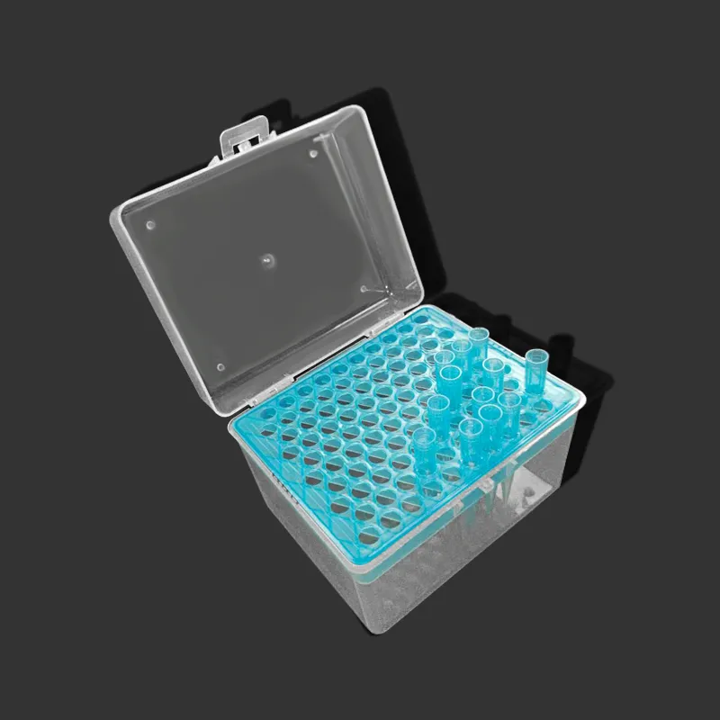 Laboratoriumpipet tip doos 1 ml Micropipet Plastic pipetbox 100 Posities Laboratorium Pipettortiphouder Box