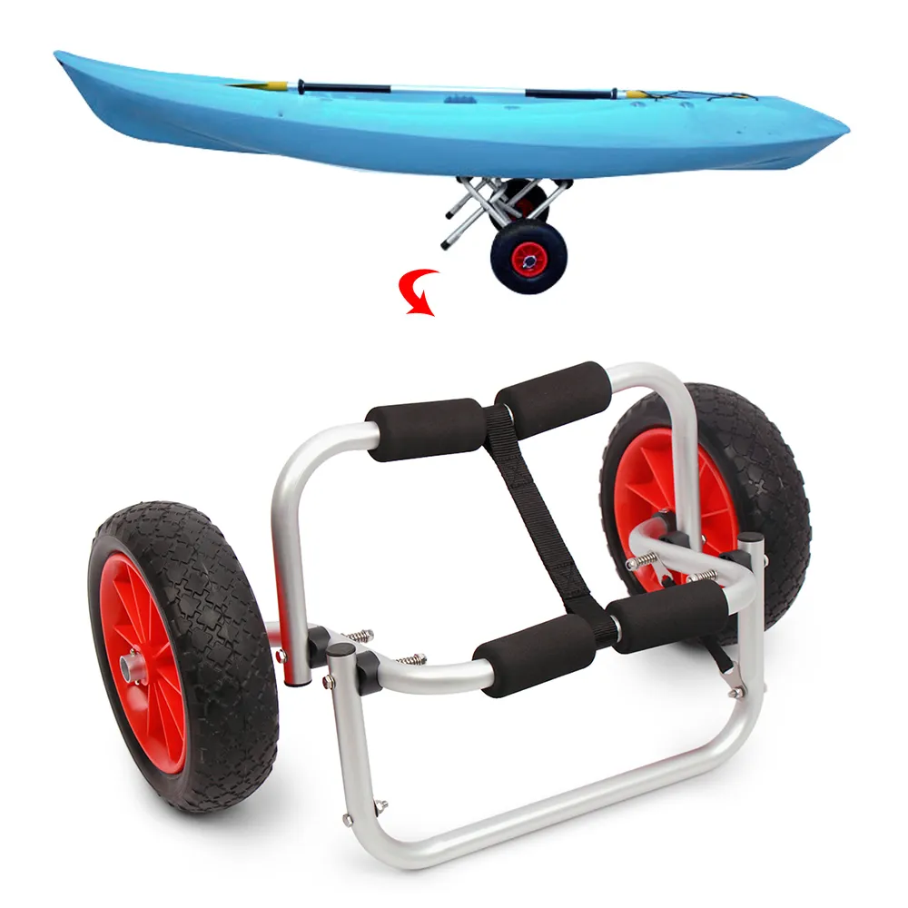 Capacité de chargement de 65 kg / 80 kg de chariot de kayak pliable