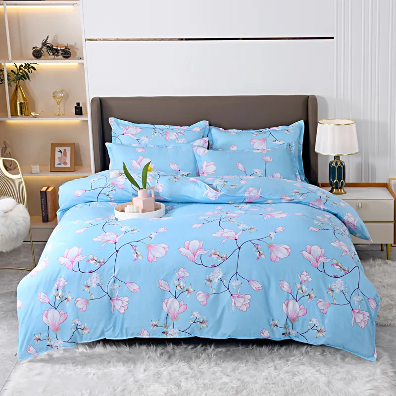 Solstice Home Pink White Plaid Couette couvre-couverture d'oreiller tai-oreiller Plat Plat Fille fille adulte de literie adulte reine du lin jumeau complet