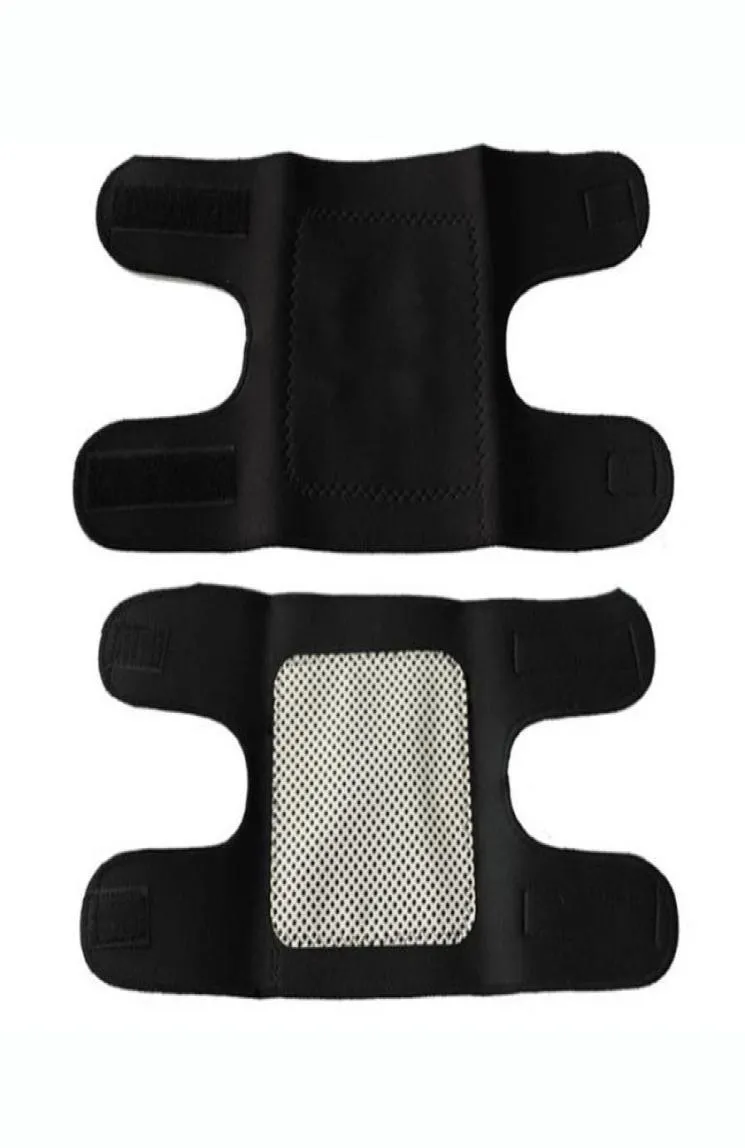 Pads du genou coude 2pcs Thérapie magnétique Brans ceinture auto-chauffage abrit d'hiver Sport de soins chauds de soutien à soulage