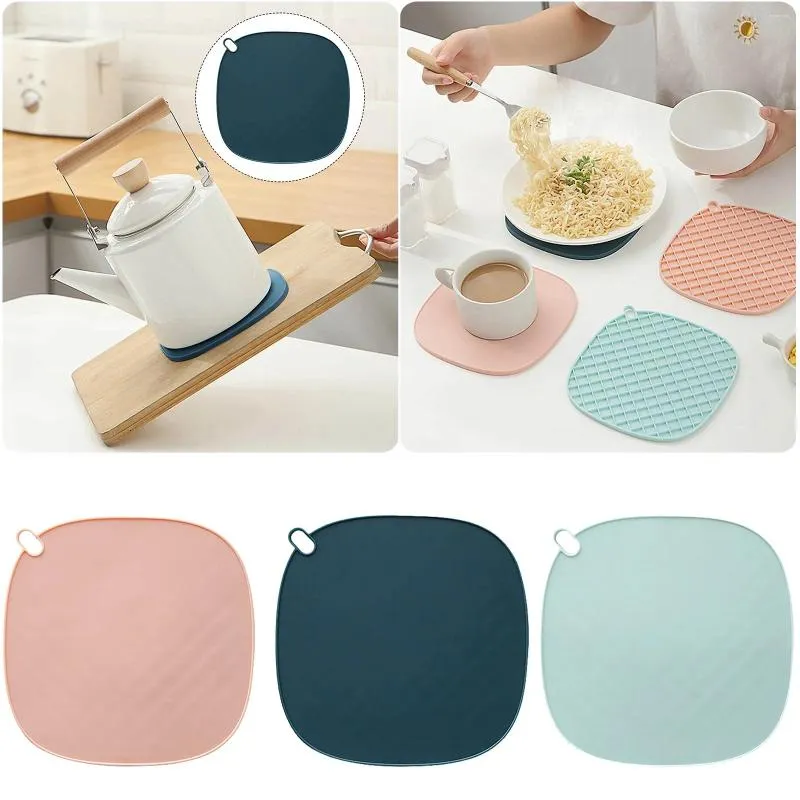 Baguettes créatives Isolation tape Instagram Sentiments de cuisine Placemat Placemat non glissant Round Place Mats pour table à manger