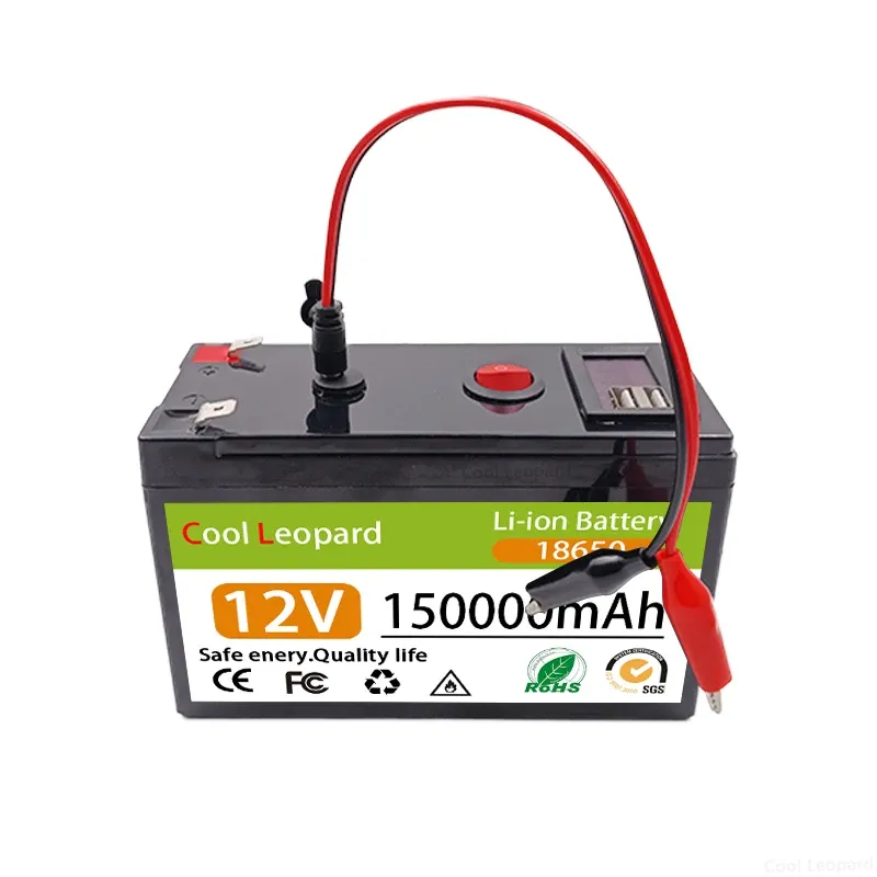 NEU 12V 150AH 18650 Lithium-Akku 3S6p eingebaute Hochstrom 30A BMS für Sprühgeräte Elektrofahrzeug Batterie+12,6 V Ladegerät