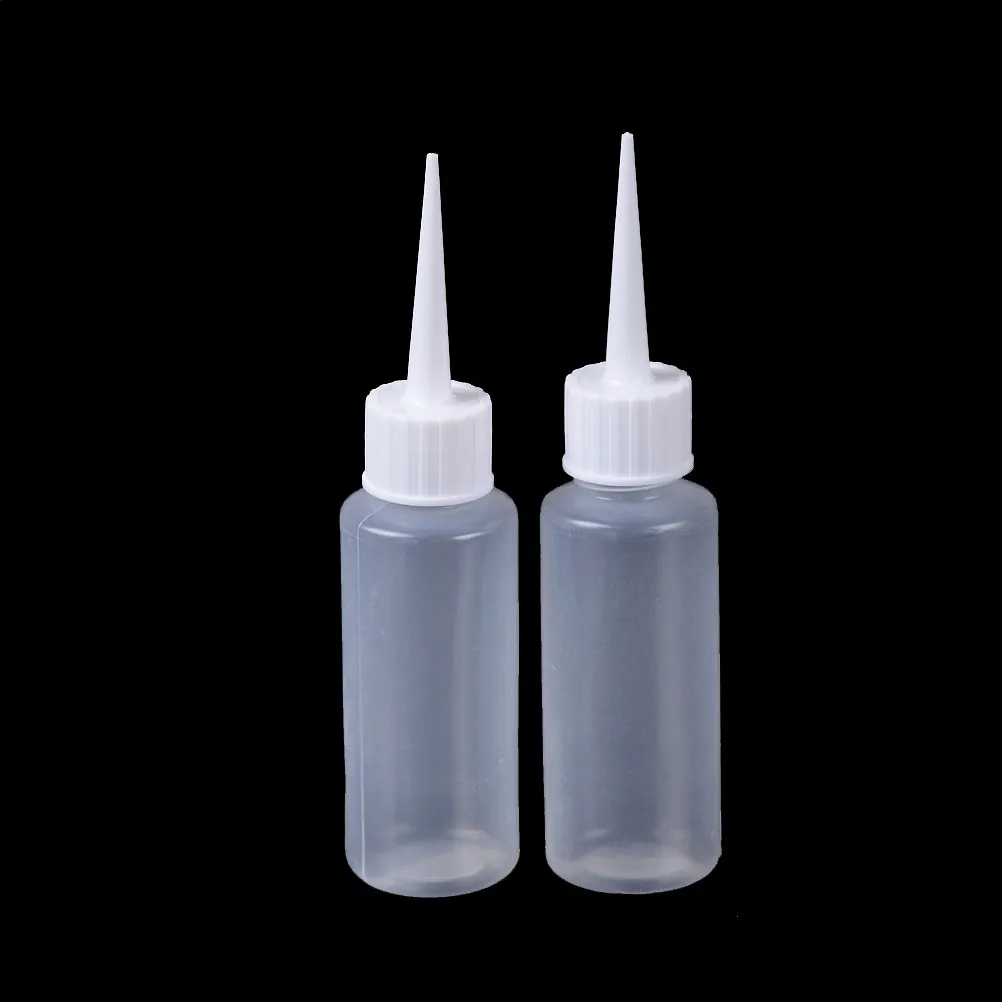 50ml PE plastik iğne şişe damlası göz sıvısı kap Boş sıkılabilir şişe plastik doldurulabilir damla şişeleri