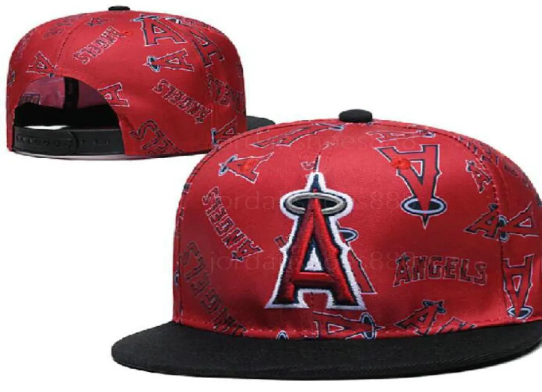 Новейший дизайн 2020 Бейсбол Ангелы Ангелы шляпы кости плоские мужские женские бейсбольные шапки A07403944