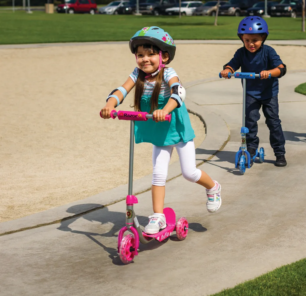 3-Wheel Lil' Kick Scooter - for Ages 3 and Up, Pink Scooter for Kids Scooter Trick