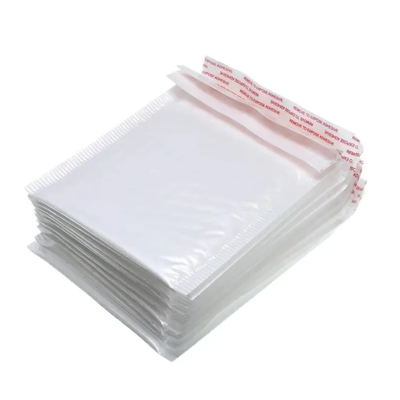 흰색 버블 봉투 가방 두꺼운 방수 거품 거품 배송 가방 자체 봉인 포장 가방 메일러 백