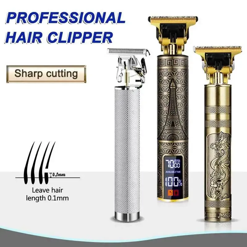 Trimmer Electric Hair Clippers Bart Trimmer Machine Friseur Professionelle Haarschneidmaschine für Männer schnurloser Rasierer T Blade Rasur Kit