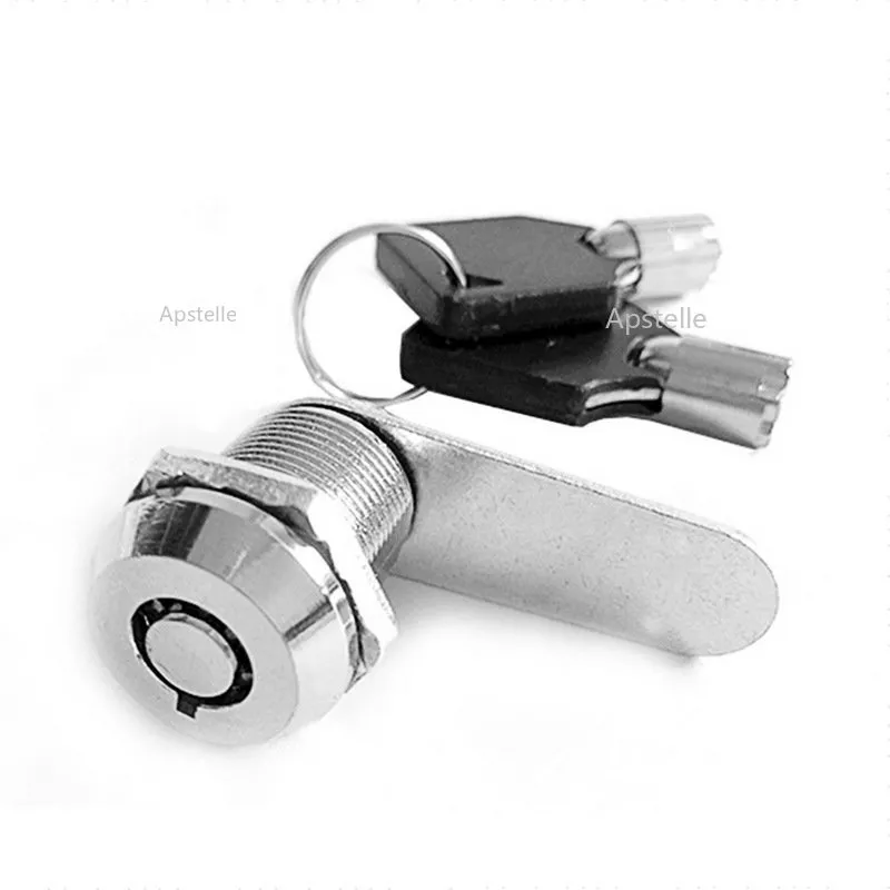 Silver Cylinder Industrial Lock Universal For Vending Machine Equipment Lock Switch Control Cabinet Lock