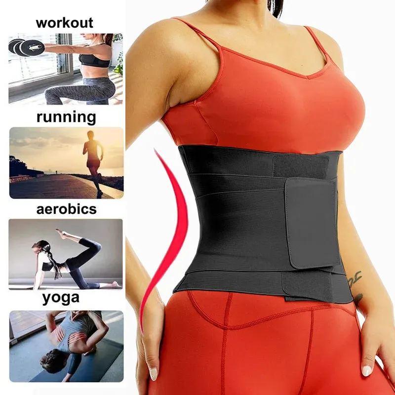 Afrulia Hot Body Modeling Belts Treinador da cintura Tummy Trimmim bainha Treino Perda de peso Strap Corpeset Cincher Chancher Wrap Shapewear