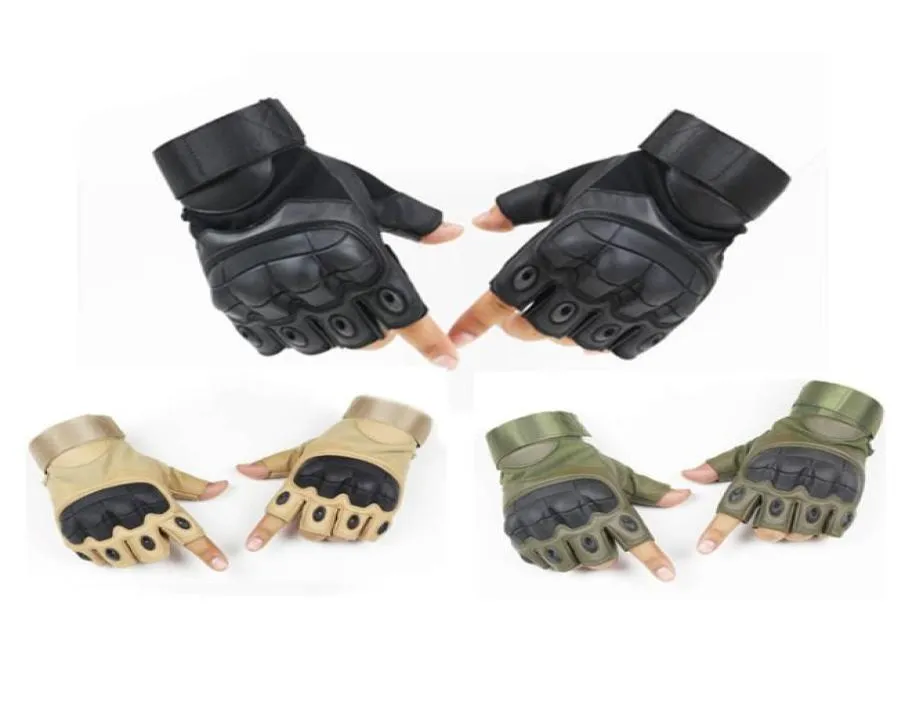 Sports extérieurs Chasse Tactical Half doigt Gants Motocycle Cycling Gants Paintball Airsoft Shooting NO080699803589