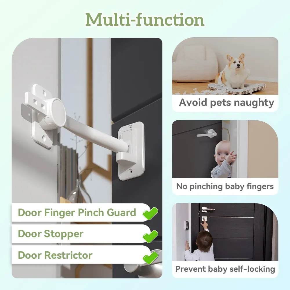 Safelon Baby Safety Door Finger Pinch Guard, Door Lock Door Stopper för barnens husdjur